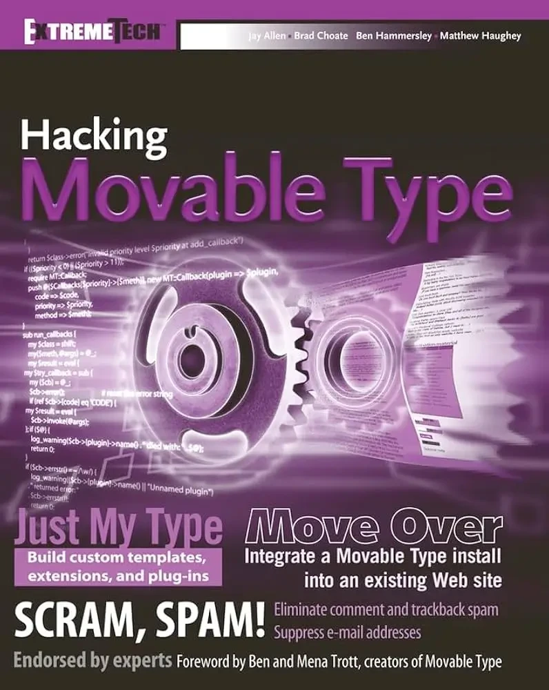 Ben Hammersley - Hacking Movable Type book cover