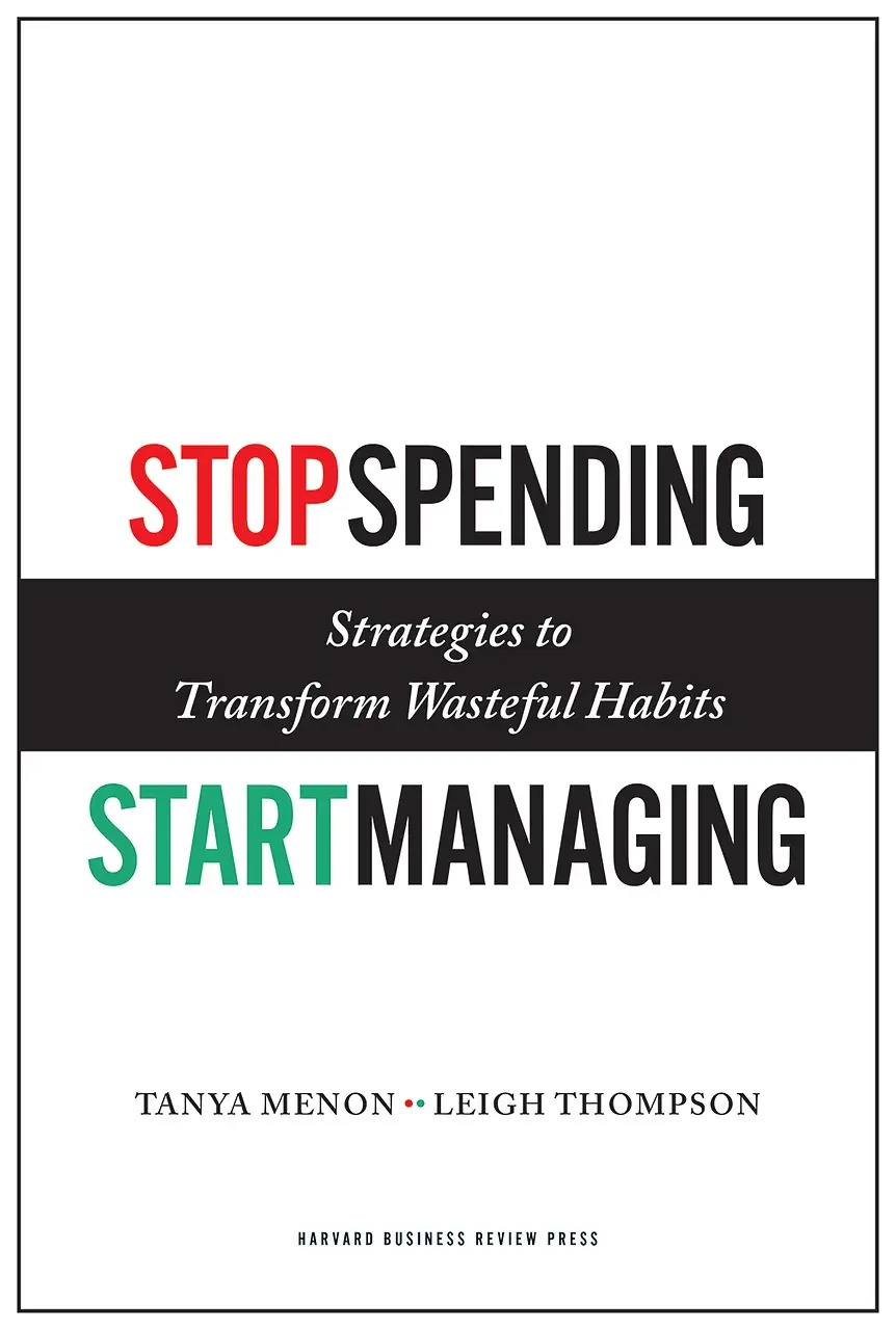 Tanya Menon - Stop Spending, Start Managing book cover