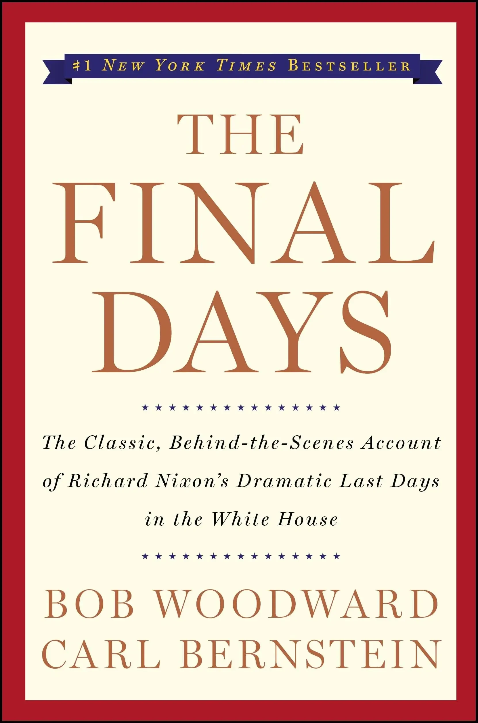 Bob Woodward - The Final Days book cover