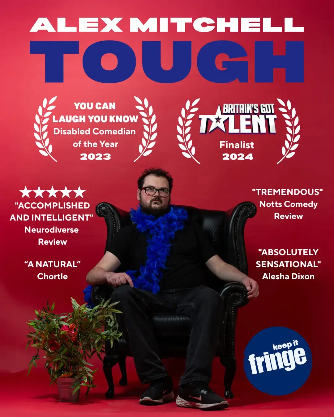 Alex Mitchell - Tough tour poster